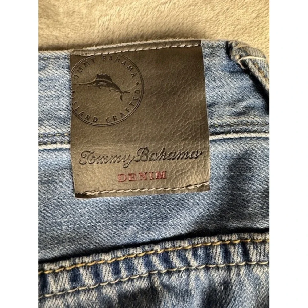 Tommy Bahama Jeans Mens 40 Cayman Island Relaxed Blue‎ Denim Tencel Blend Pants